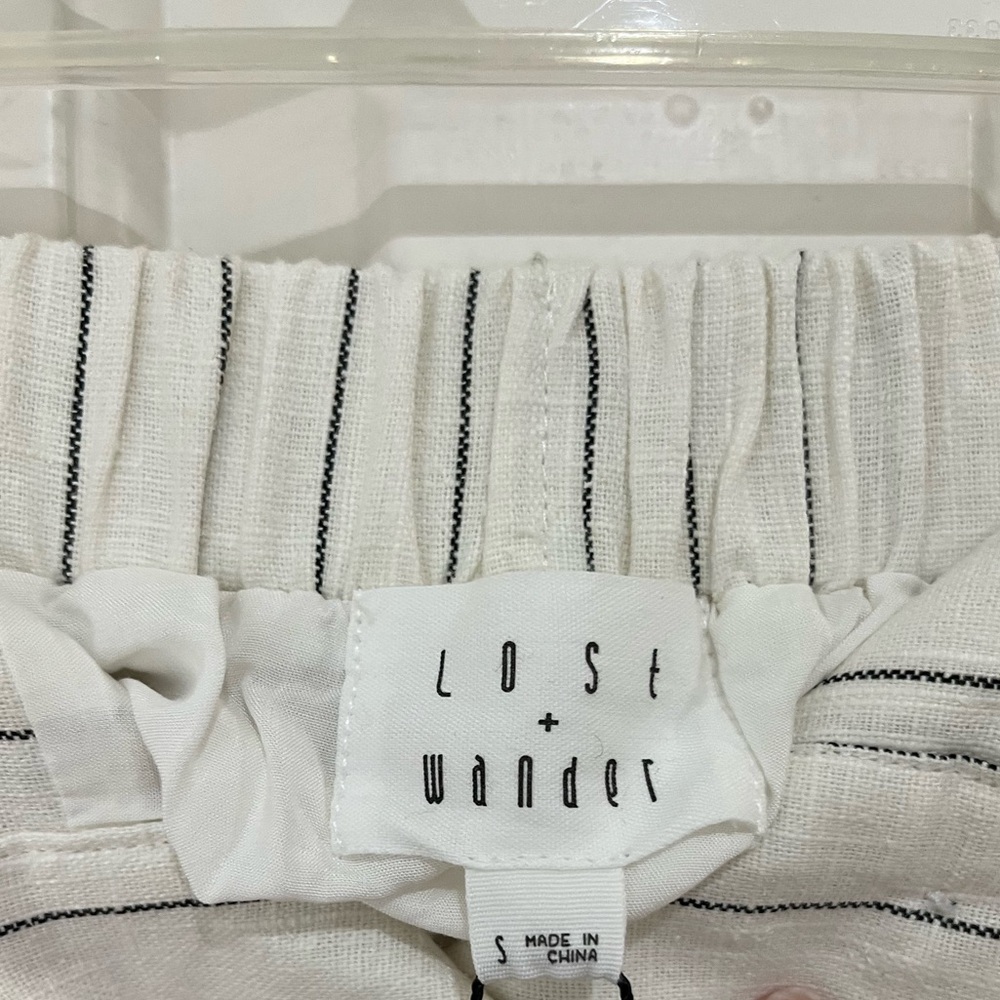 NWT Lost + Wonder Linen and Cotton Stripe Skirt size small - Picture 4 of 10
